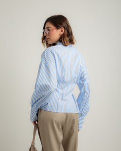 Camicia in cotone con strass - 81476 slc