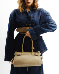 Borsa in pelle VIVIENNE beige - LOVING BAGS