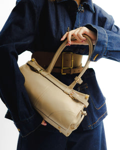Borsa in pelle VIVIENNE beige - LOVING BAGS