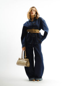 Borsa in pelle VIVIENNE beige - LOVING BAGS