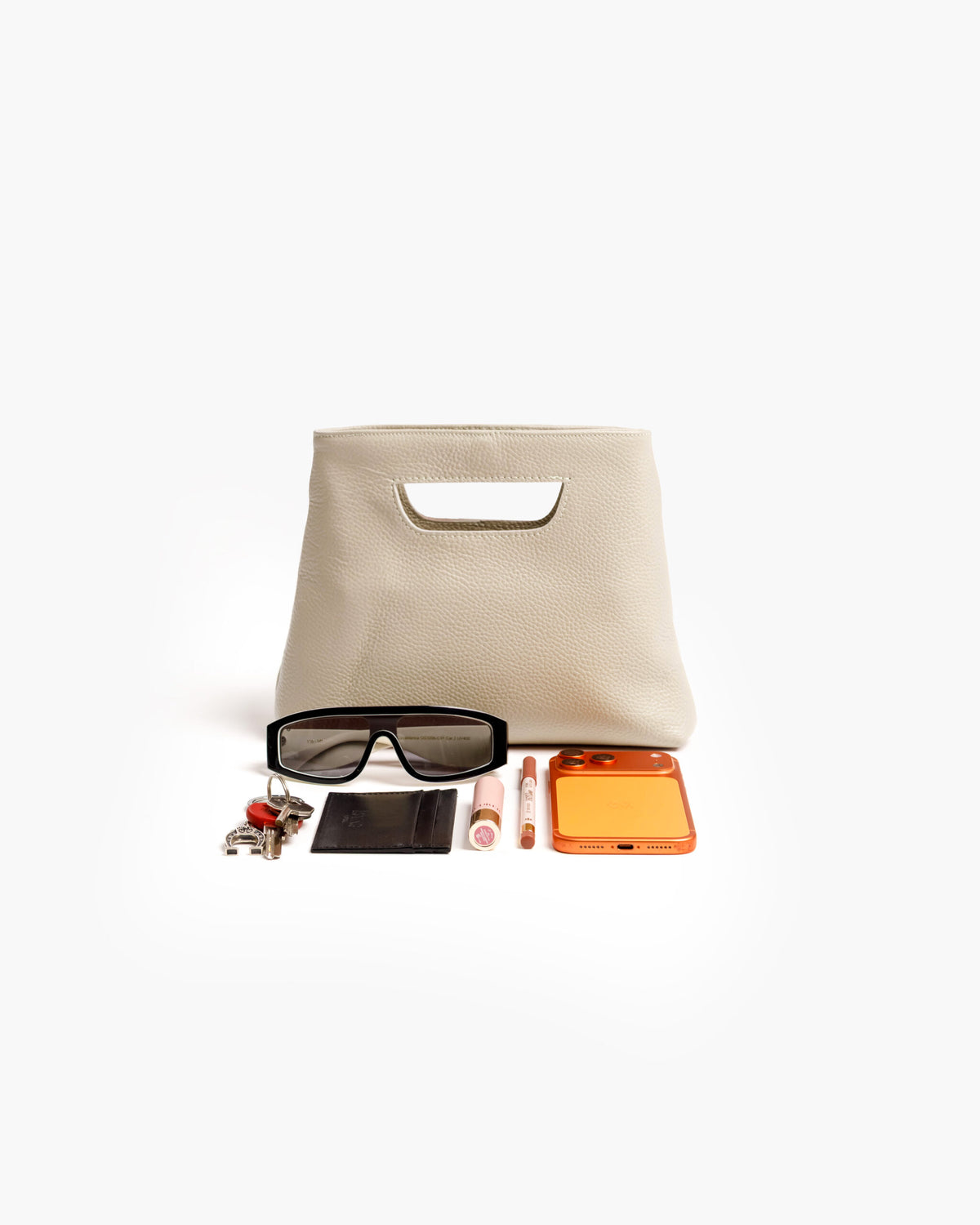 Borsa in pelle NANO GRACE latte - LOVING BAGS