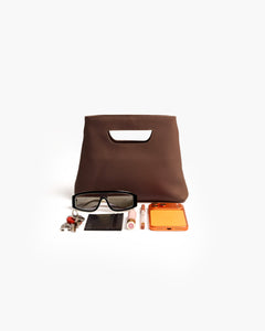 Borsa in pelle NANO GRACE marrone - LOVING BAGS