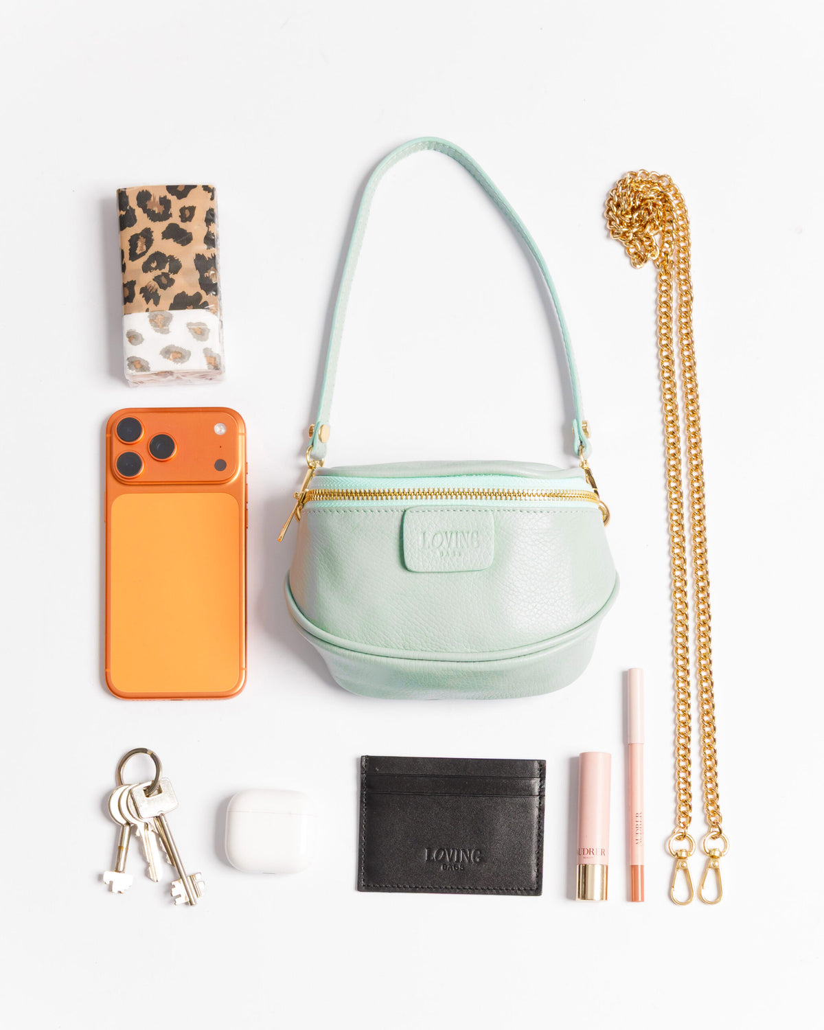 Borsa NEW ISABELLA micro acqua azzurra - LOVING BAGS