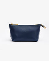 Beauty case in pelle NOAH - BLU NAVY