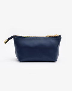 Beauty case in pelle NOAH - BLU NAVY