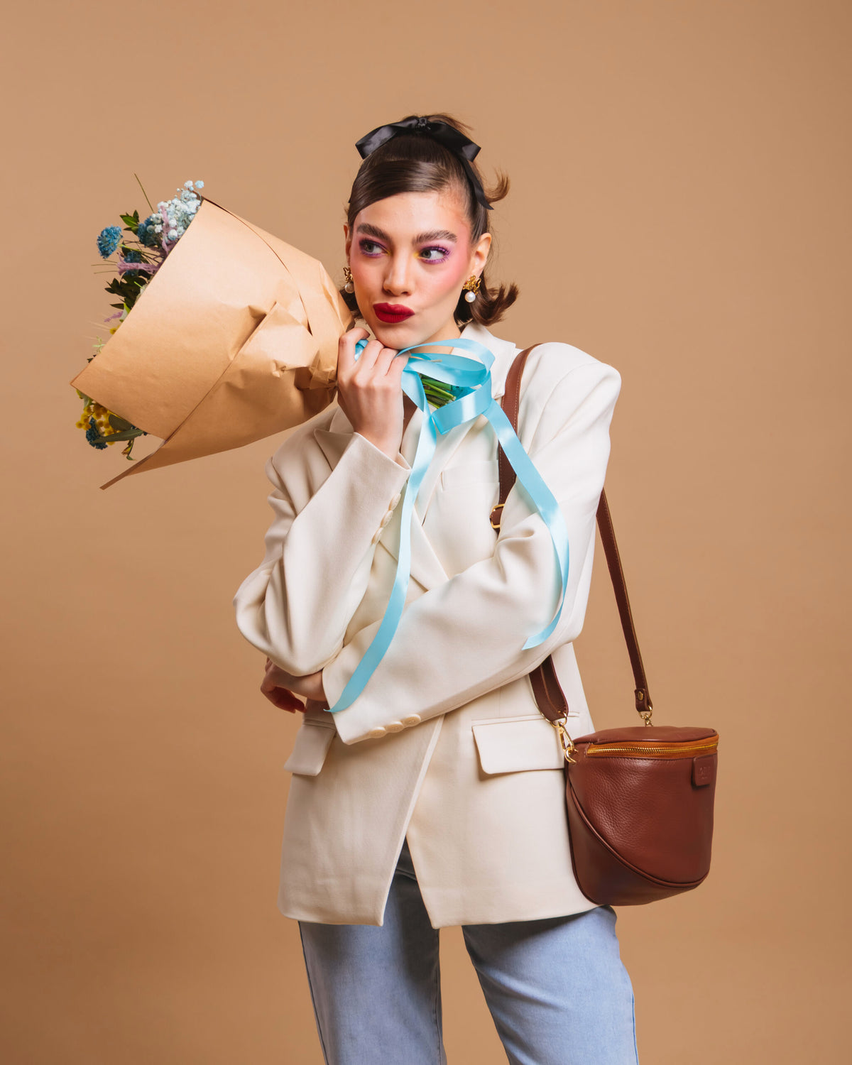 Borsa NEW ISABELLA baby marrone - LOVING BAGS
