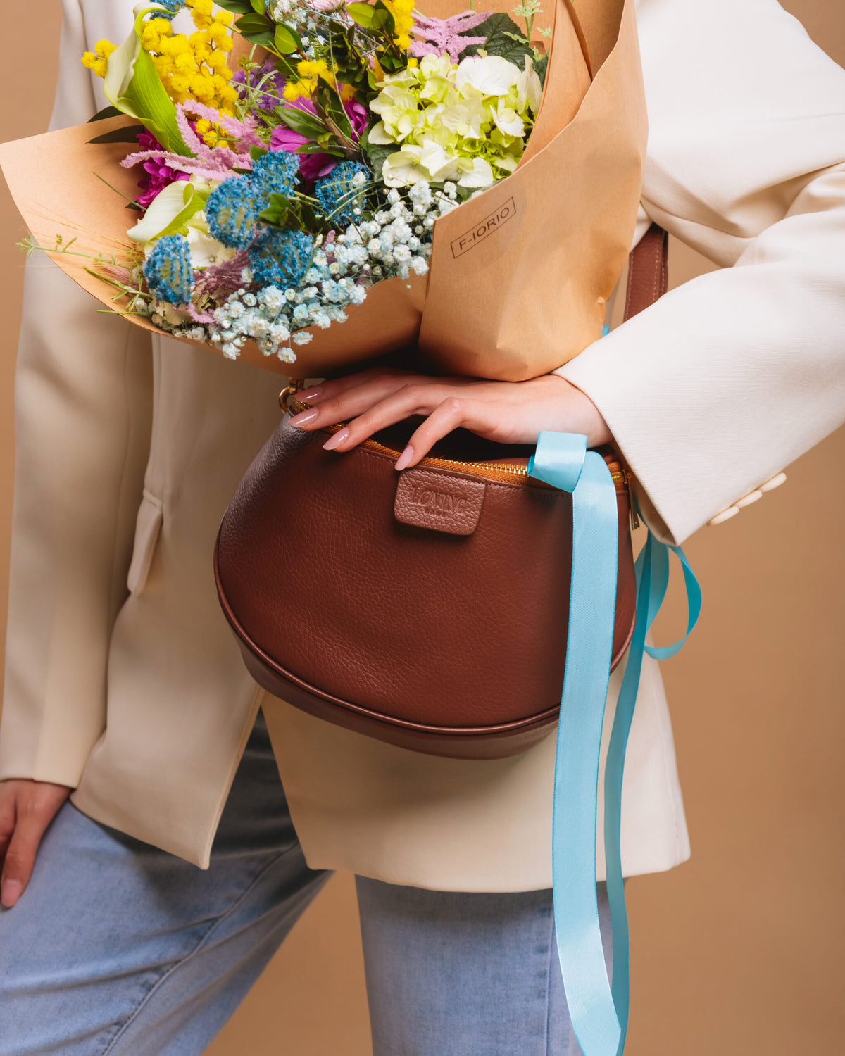 Borsa NEW ISABELLA baby marrone - LOVING BAGS