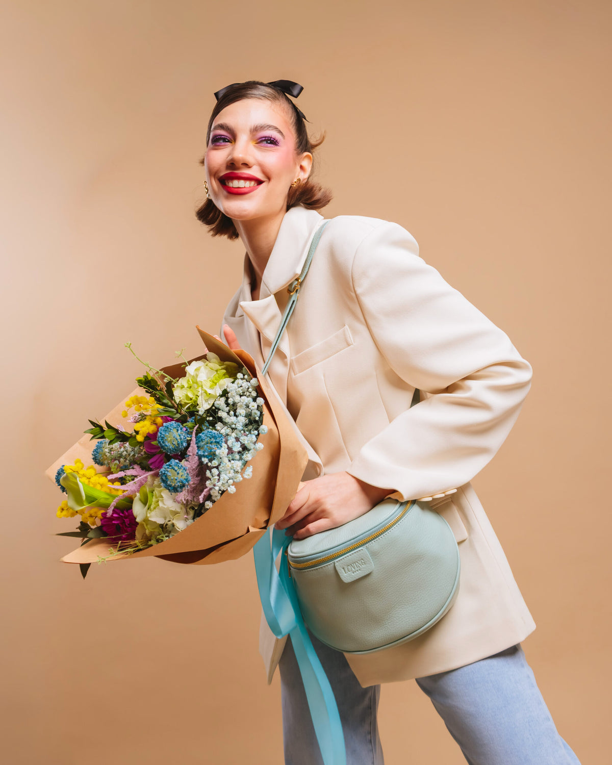 Borsa NEW ISABELLA baby acqua azzurra - LOVING BAGS