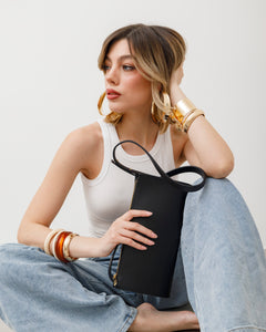 Borsa in pelle DEVA nera - LOVING BAGS