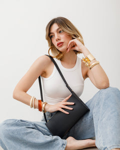 Borsa in pelle DEVA nera - LOVING BAGS