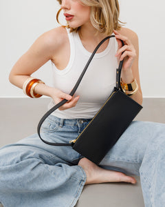 Borsa in pelle DEVA nera - LOVING BAGS