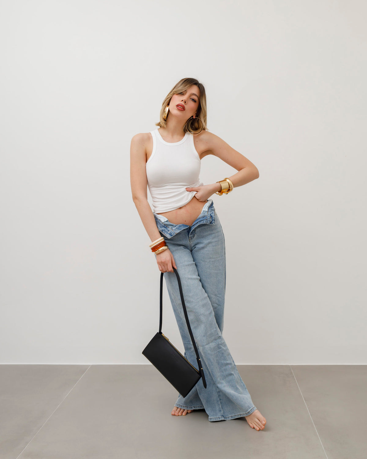 Borsa in pelle DEVA nera - LOVING BAGS
