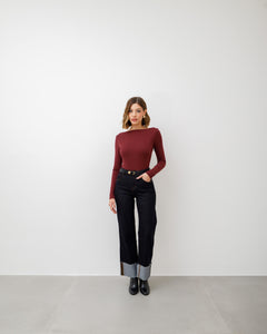 Maglia basic con scollo - 5612