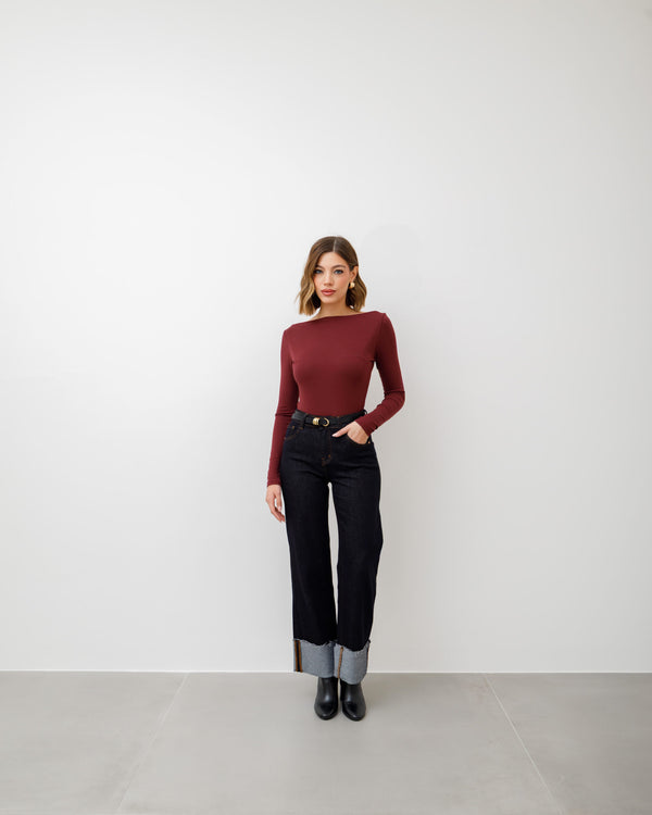 Maglia basic con scollo - 5612