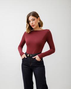 Maglia basic con scollo - 5612