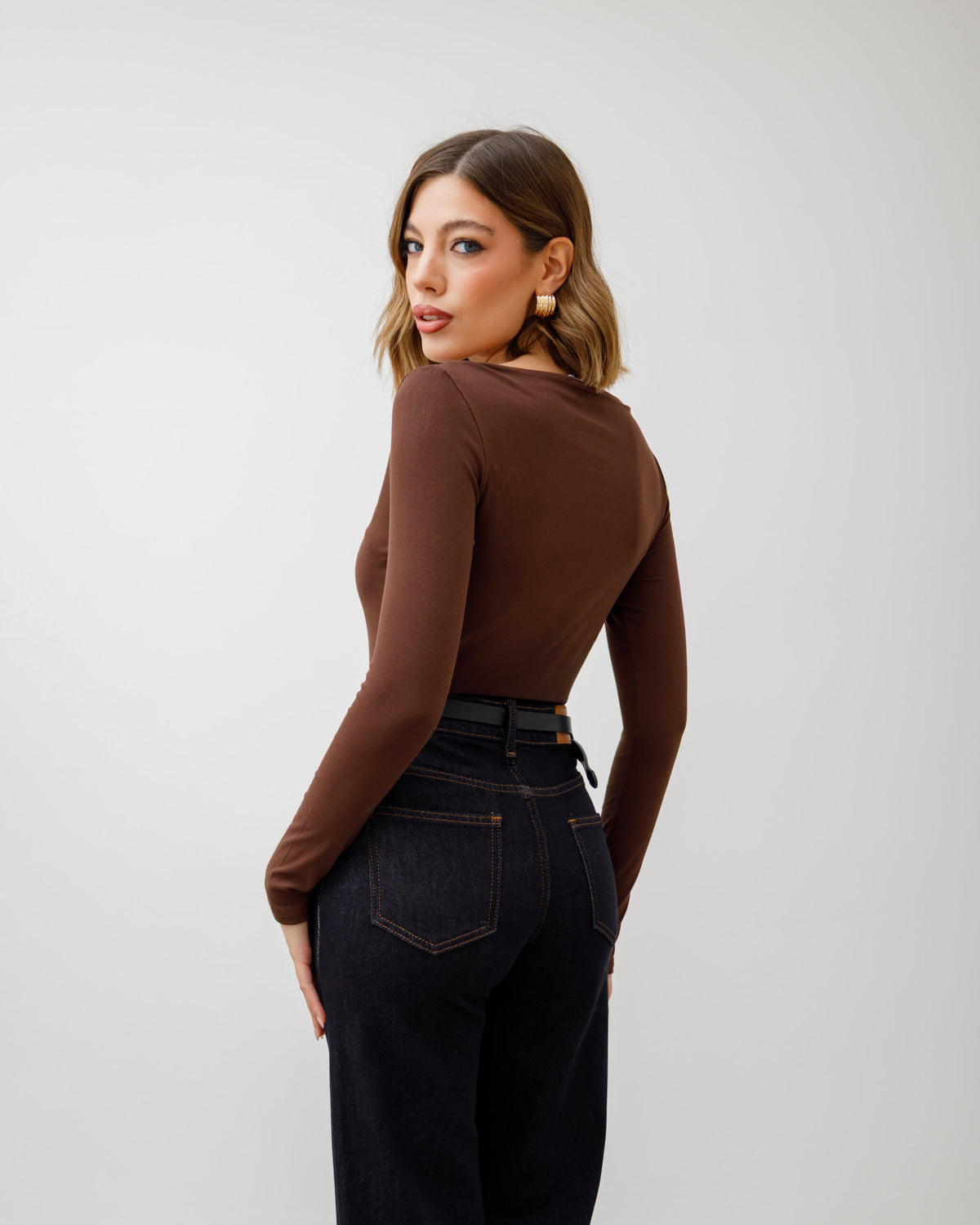 Maglia basic con scollo - 5612