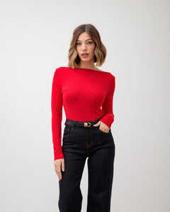 Maglia basic con scollo - 5612
