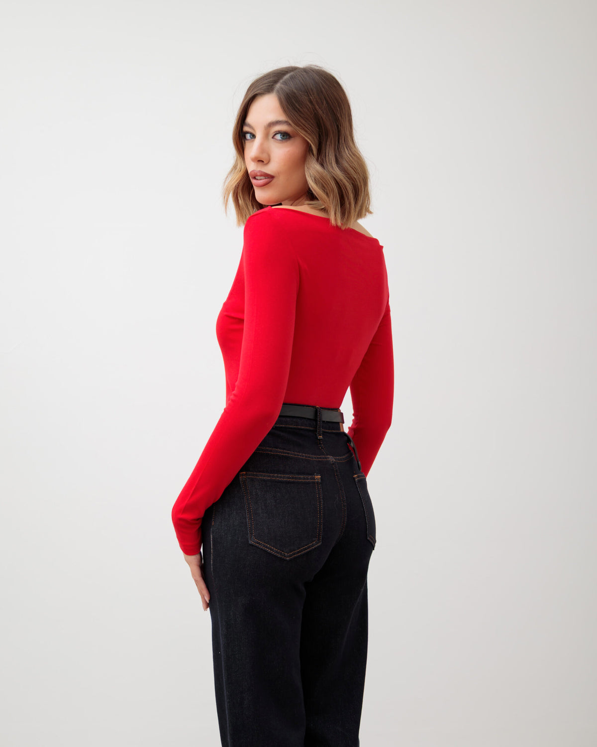 Maglia basic con scollo - 5612