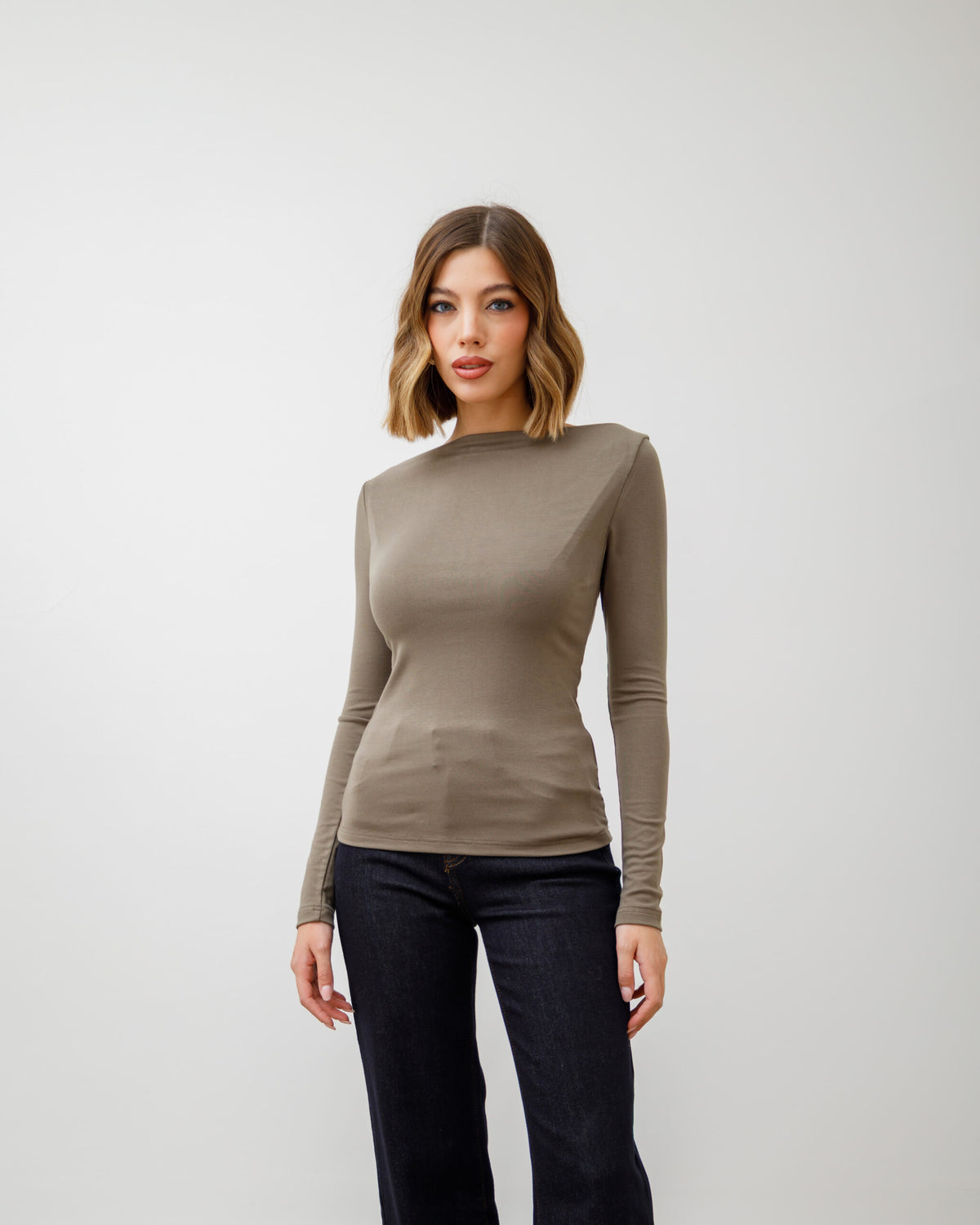 Maglia basic con scollo - 5612