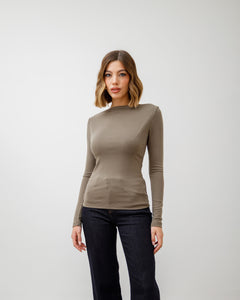 Maglia basic con scollo - 5612