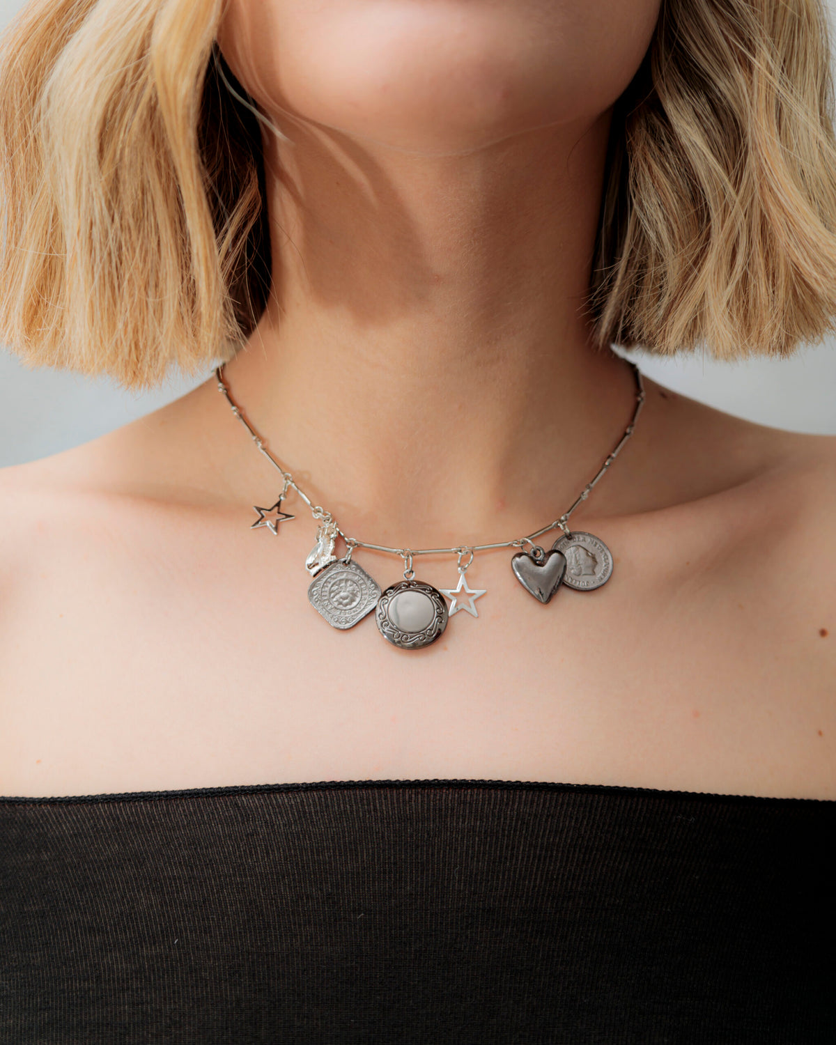 Collana con medagliette pendenti - ECL2053
