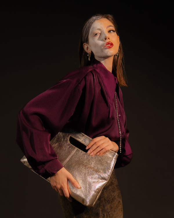 Chemise à bretelles en viscose PRUNE - 31676