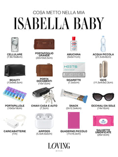 Baby ISABELLA borsa in pelle NUDE - LOVING BAGS
