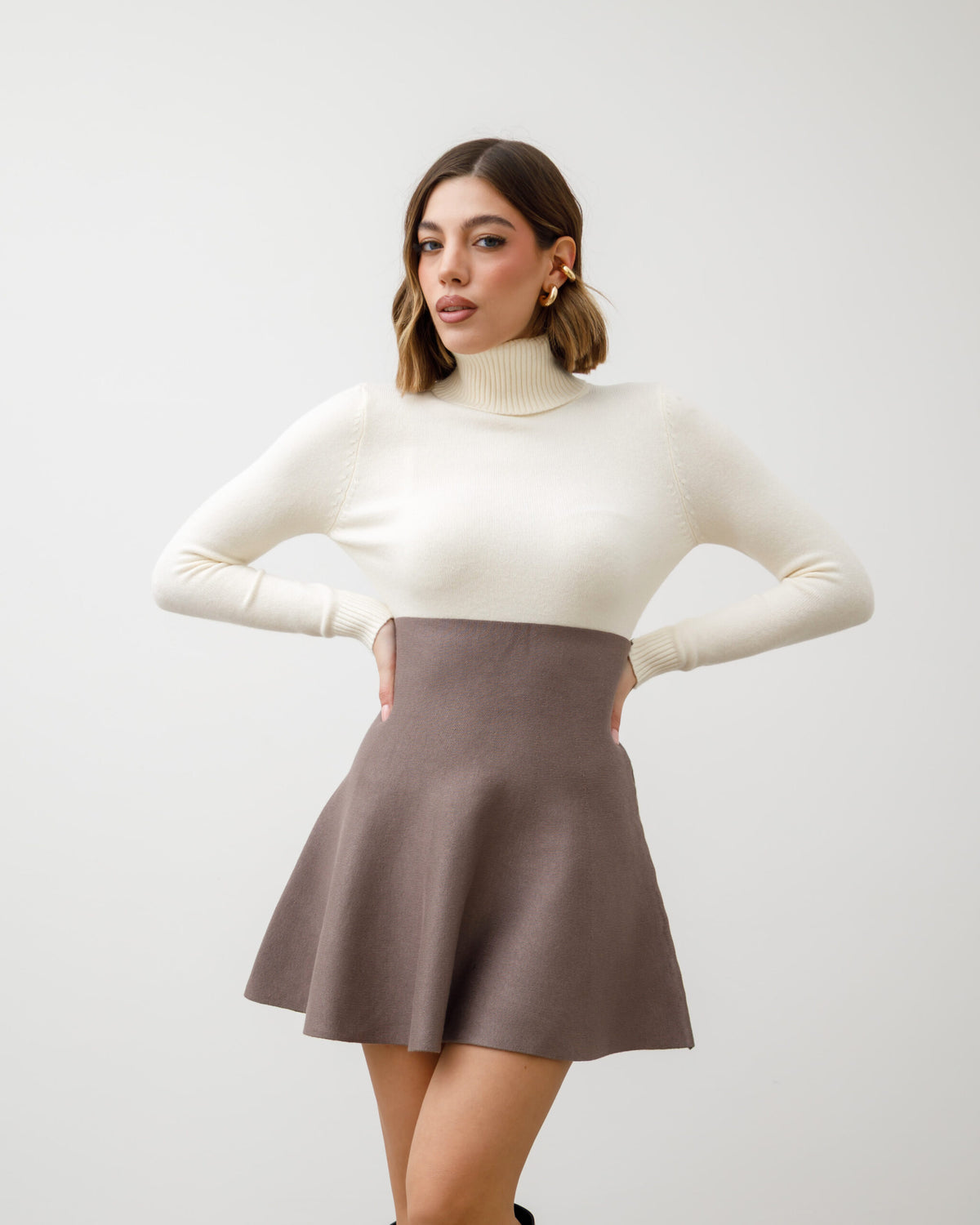 Gonna in maglia a ruota - 4169