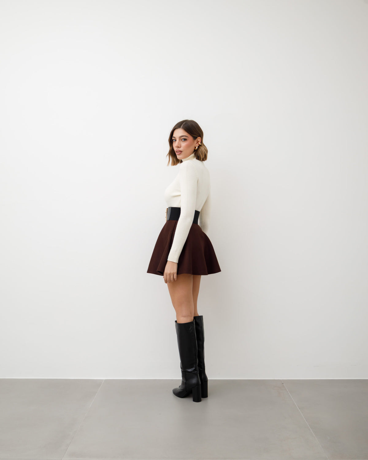 Gonna in maglia a ruota - 4169