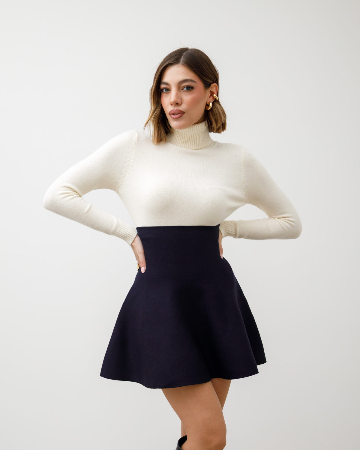 Gonna in maglia a ruota - 4169