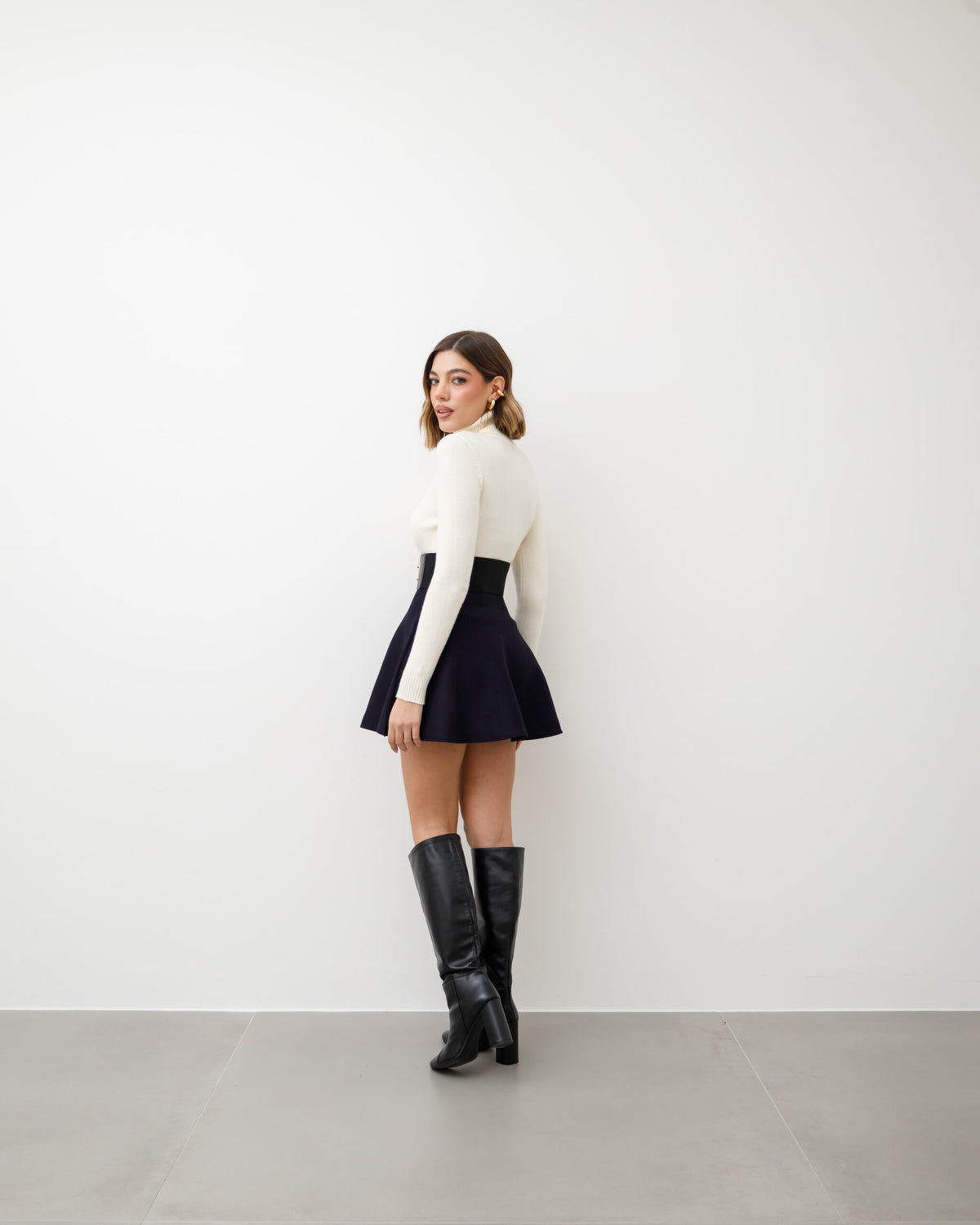 Gonna in maglia a ruota - 4169