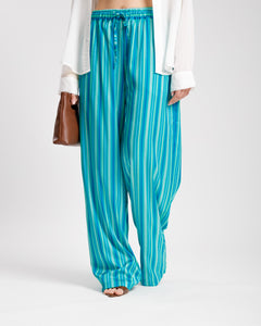 Pantaloni satin a righe ALTHÉA - C131
