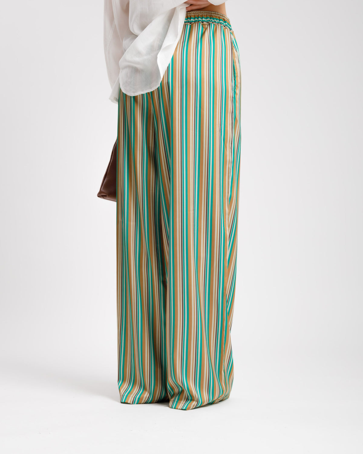 Pantaloni satin a righe ALTHÉA - C131