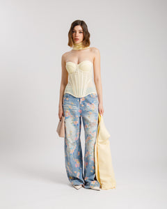 Corsetto in tulle con stecche - ST13751