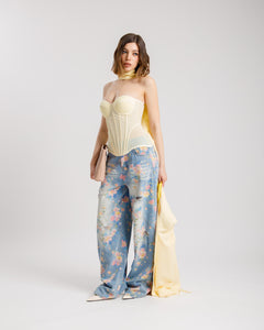 Corsetto in tulle con stecche - ST13751