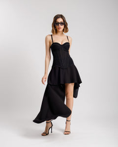 Corsetto in tulle con stecche - ST13751