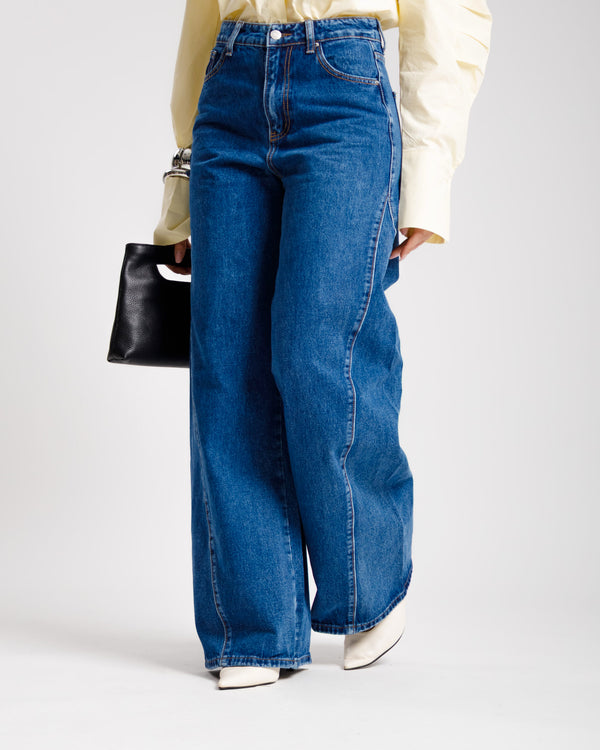 Jeans palazzo DARK BLUE - 9047