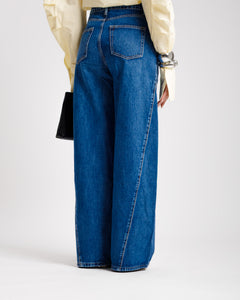 Jeans palazzo DARK BLUE - 9047