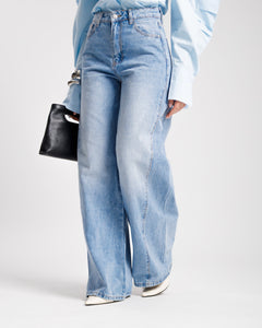 Jeans palazzo light blu - 9047