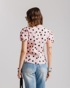 Camicia in cotone a pois - H13882