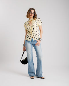 Camicia in cotone a pois - H13882