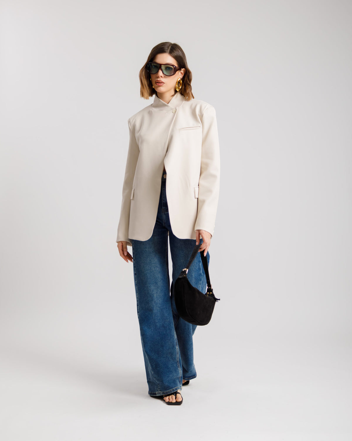 Blazer con collo alto - MARILYN