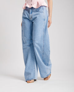 Jeans ballon blu medio - 9039