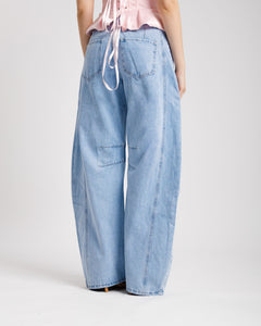 Jeans ballon blu medio - 9039