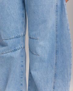 Jeans ballon blu medio - 9039