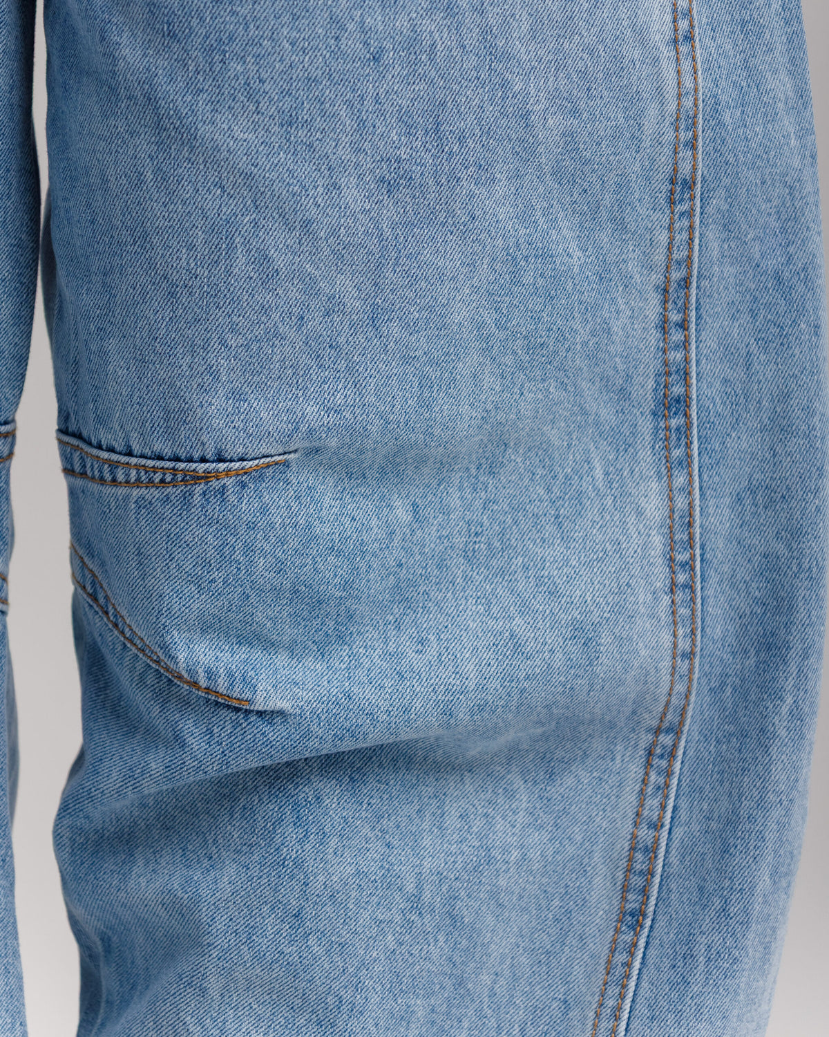Jeans ballon impunture LIGHT BLUE - 9033
