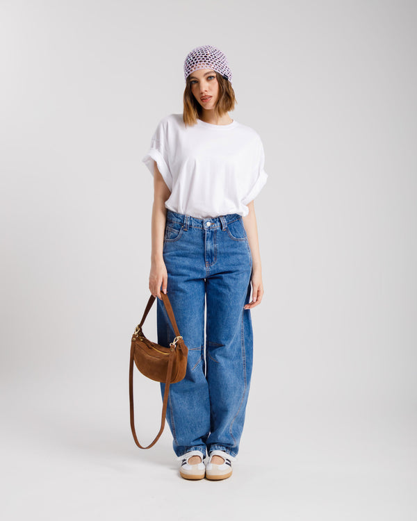 Jeans ballon impunture DARK BLUE - 9033