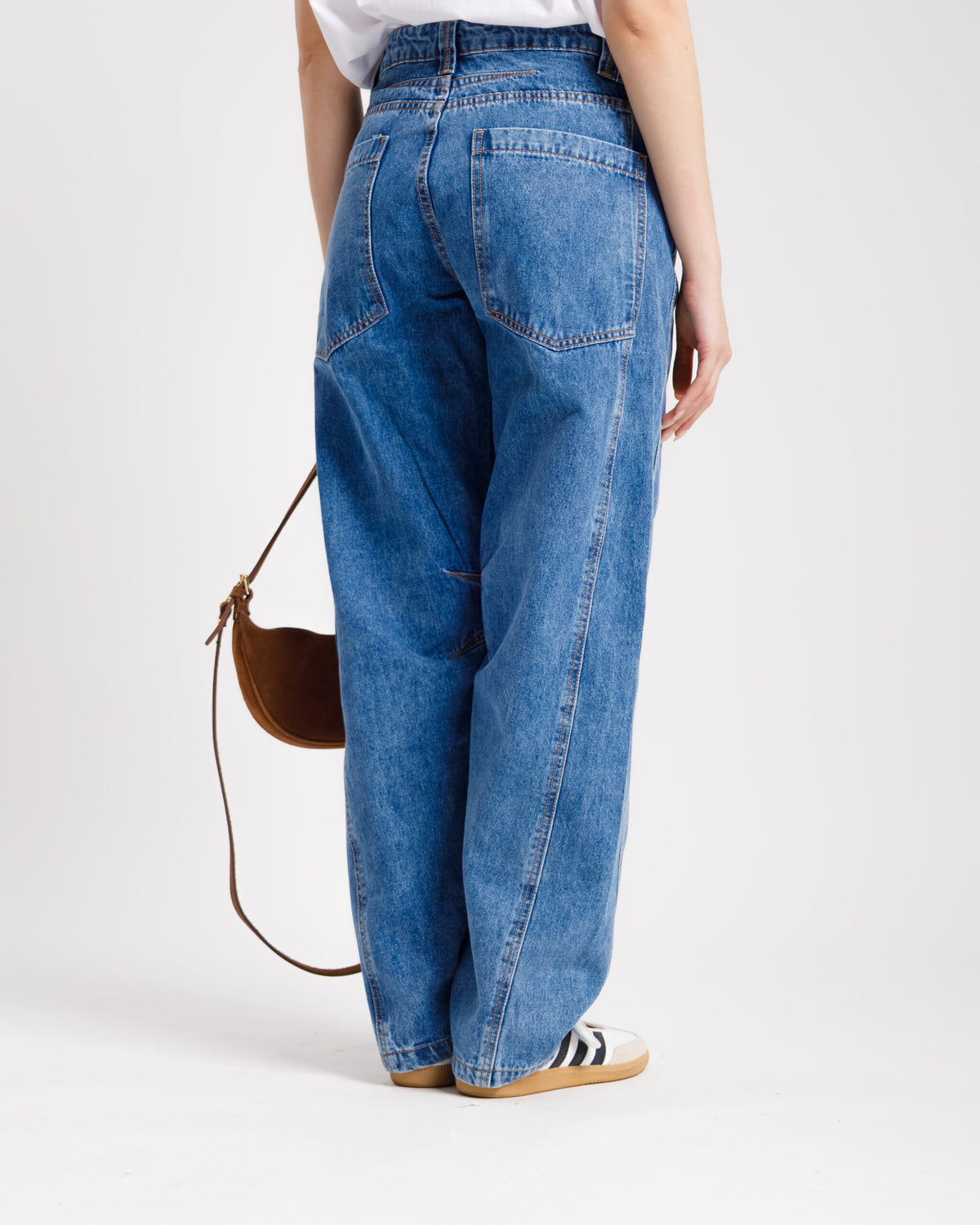 Jeans ballon impunture DARK BLUE - 9033