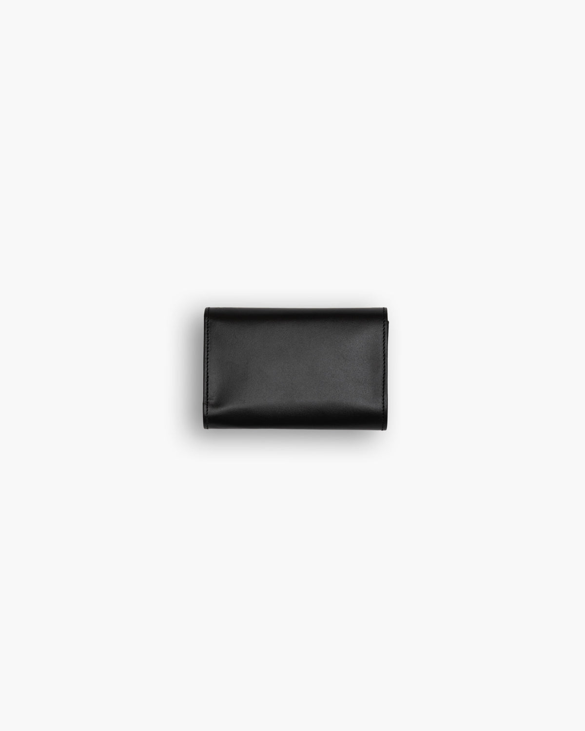 Portafoglio in pelle medio con patta nero - LOVING BAGS