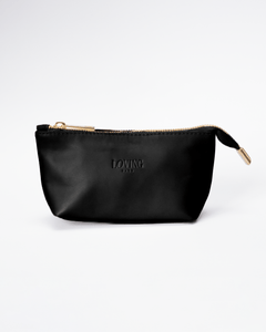 Beauty case in pelle NOAH - nero